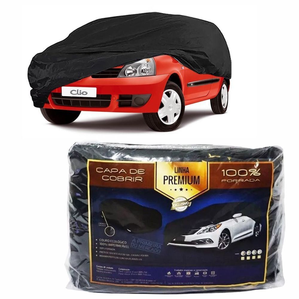 Capa Couro cobrir Renault Clio Impermeável Forrada (P308)