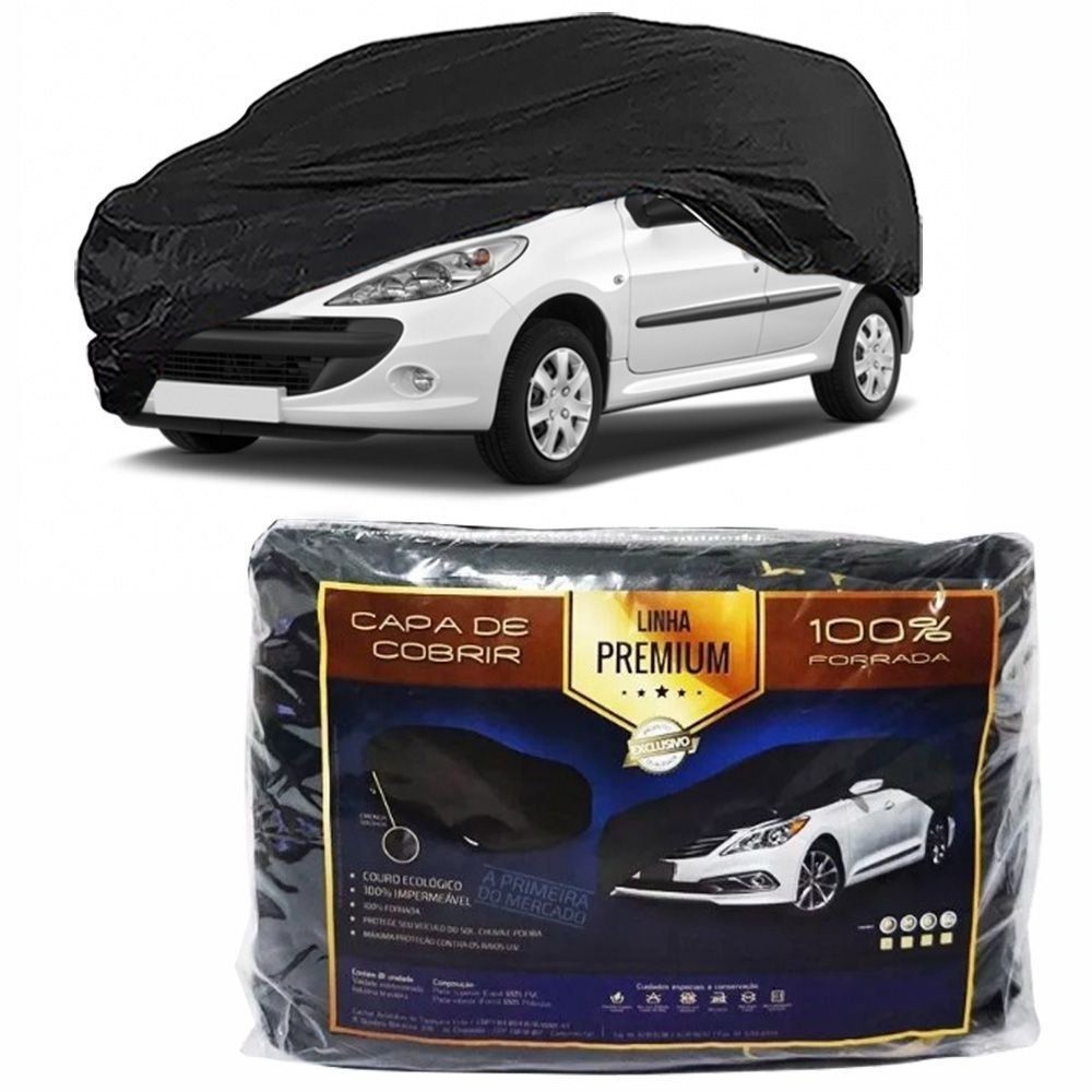 Capa Couro cobrir Peugeot 206 Impermeável Forrada (P308)