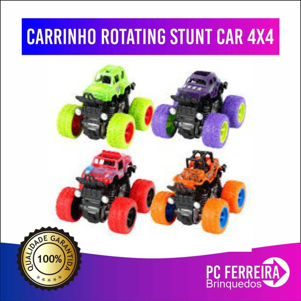 Carrinho rotating stunt car 4x4