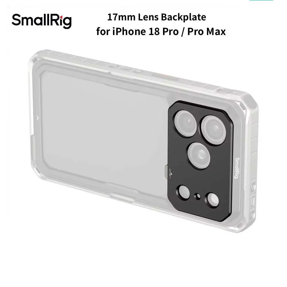 Placa Traseira De Lente SmallRig 17mm Para IPhone 18 Pro/Max 17mm Montagem Rosqueada Lentes De Telefone Acessórios De Fo