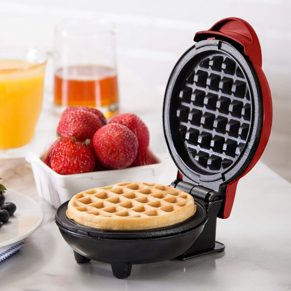Maquina De Waffles Elétrica Mini Portátil Antiaderente -110V