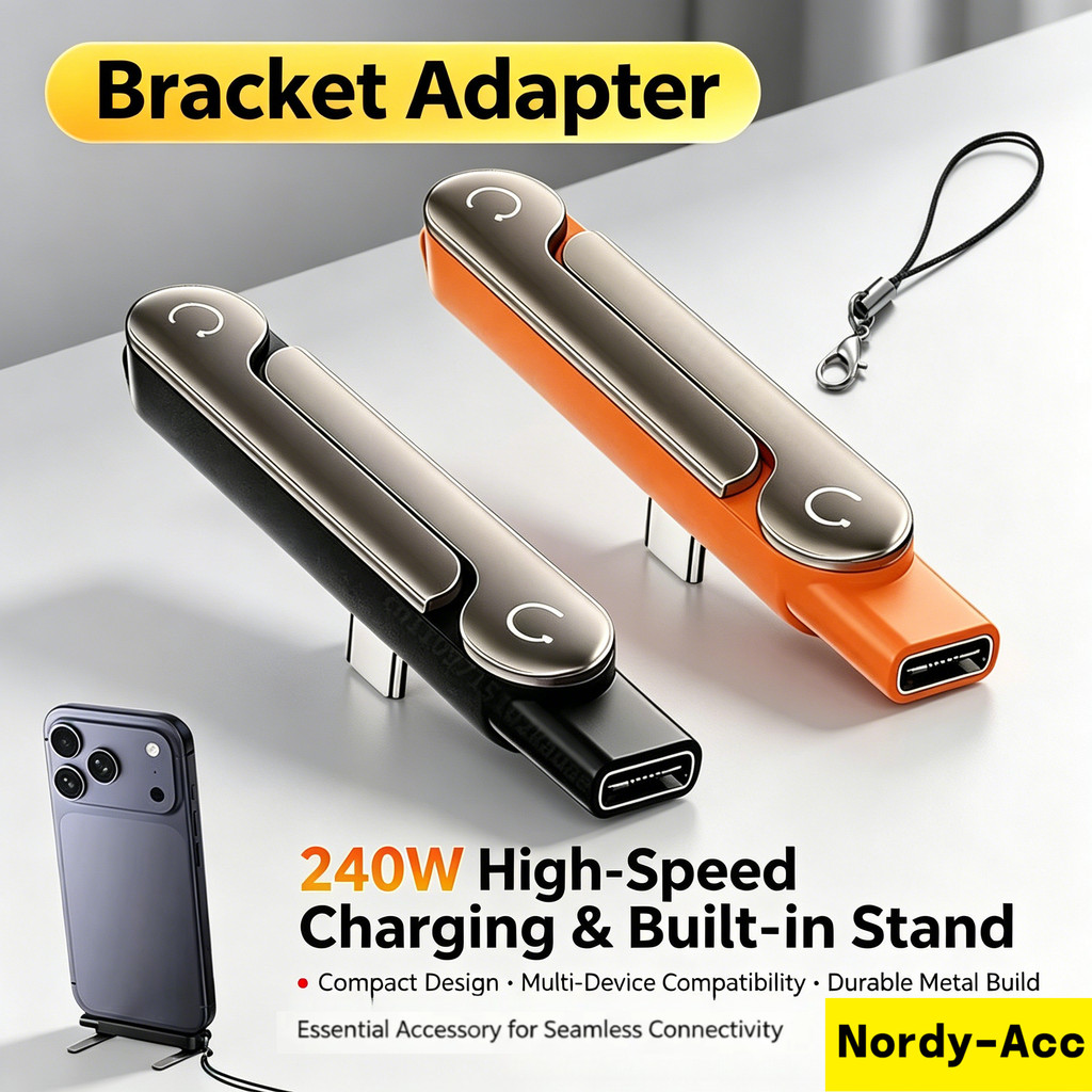 Dobrável 240W Carregamento Rápido Tipo C Adaptador OTG Suporte Macho Para Fêmea Conversor Telefone 1/2/3Pcs