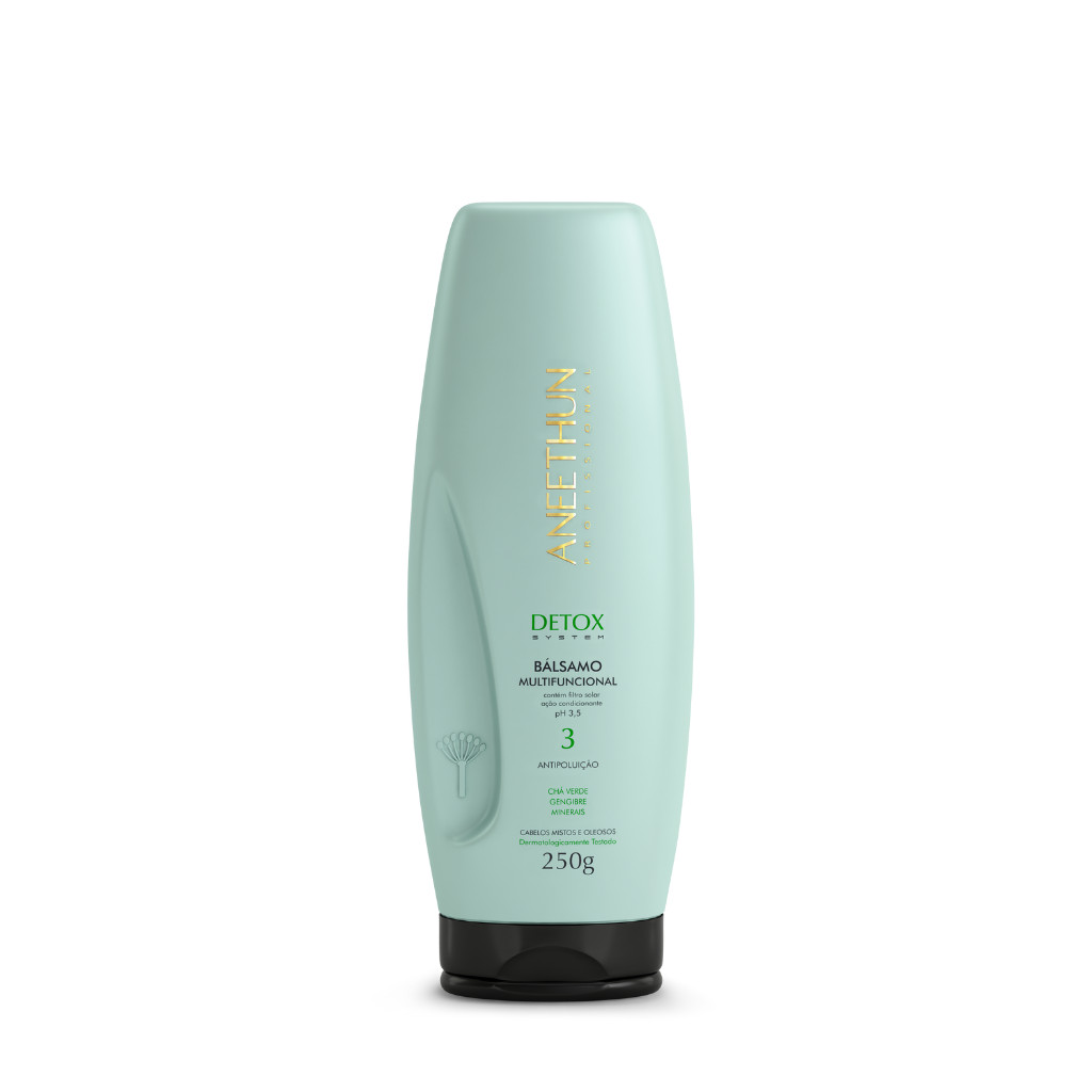 Balsamo Multifuncional Detox System 250G Desintoxicante  Antipoluição Controle Oleosidade - Aneethun