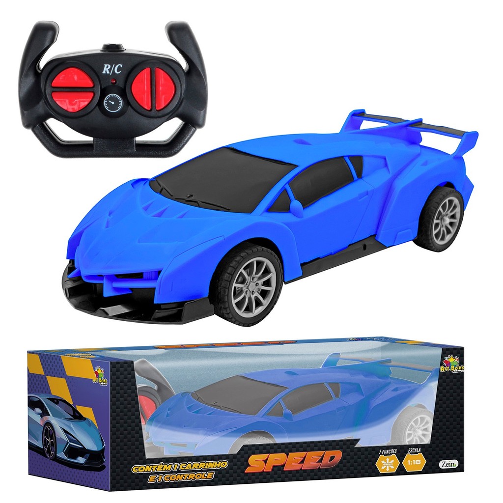 Carrinho Sport Carro De Brinquedo Com Controle Remoto Multifunções - Art Brink