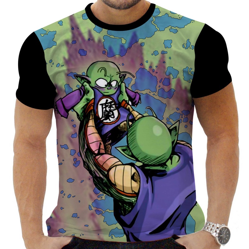Camiseta Camisa Personalizada Anime Clássico Dragon Ball Piccolo 11_x000D_