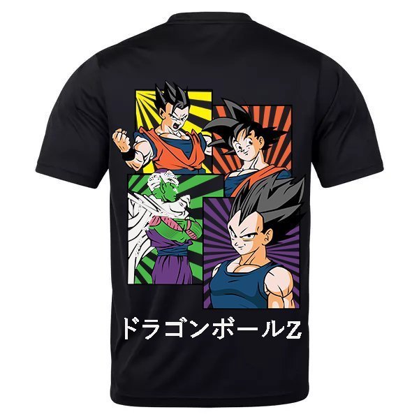 Camiseta Unisex Camisa Anime Dragonball Personagens Gohan Piccolo Vegeta Goku
