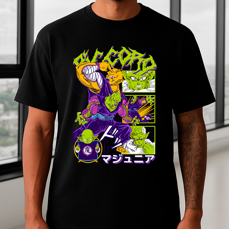 Camisa Camiseta Basica dbz picolo anime dragon ball geek estilosa em algodao Unissex