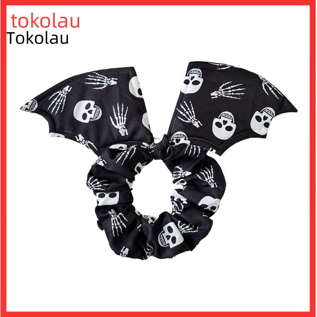 Stylish Spider Web Hair Ties Spooky Elastic Scrunchies Halloween Bat for Women Girls – Soft Ponytail Holders with Pump