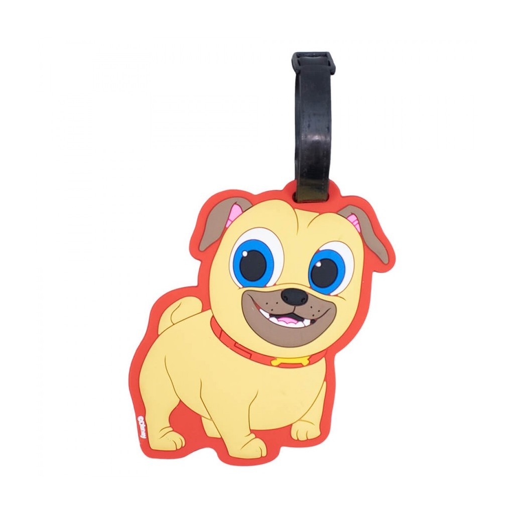 Etiqueta Para Bagagem Rolly Puppy Dog Pals Amarelo 13x8cm - Disney