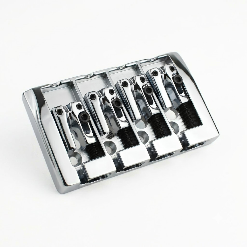 Ponte Thida Cromada High Mass A-Style 4 Cordas Para Contra Baixo Jazz Bass E Precision Bass