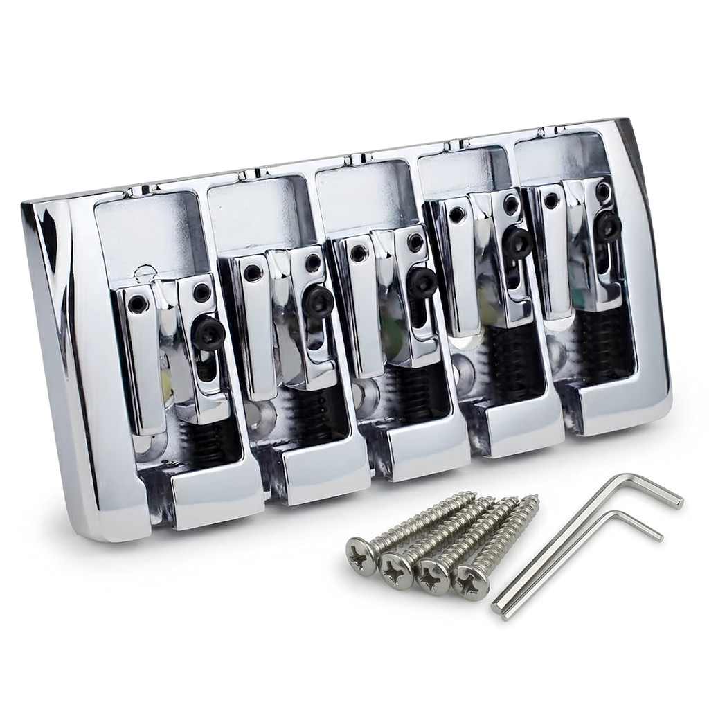 Ponte A-Style High Mass Cromada Para Contra Baixo 5 Cordas Thida Jazz Bass Precision Bass