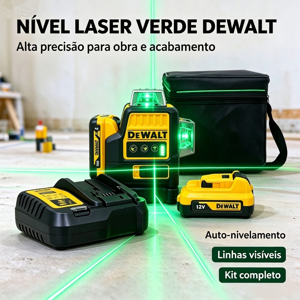 High-Precision Green Laser Level—Choose from 2 Models, 12 Lines, 360° Horizontal, Construction Surveying Tool