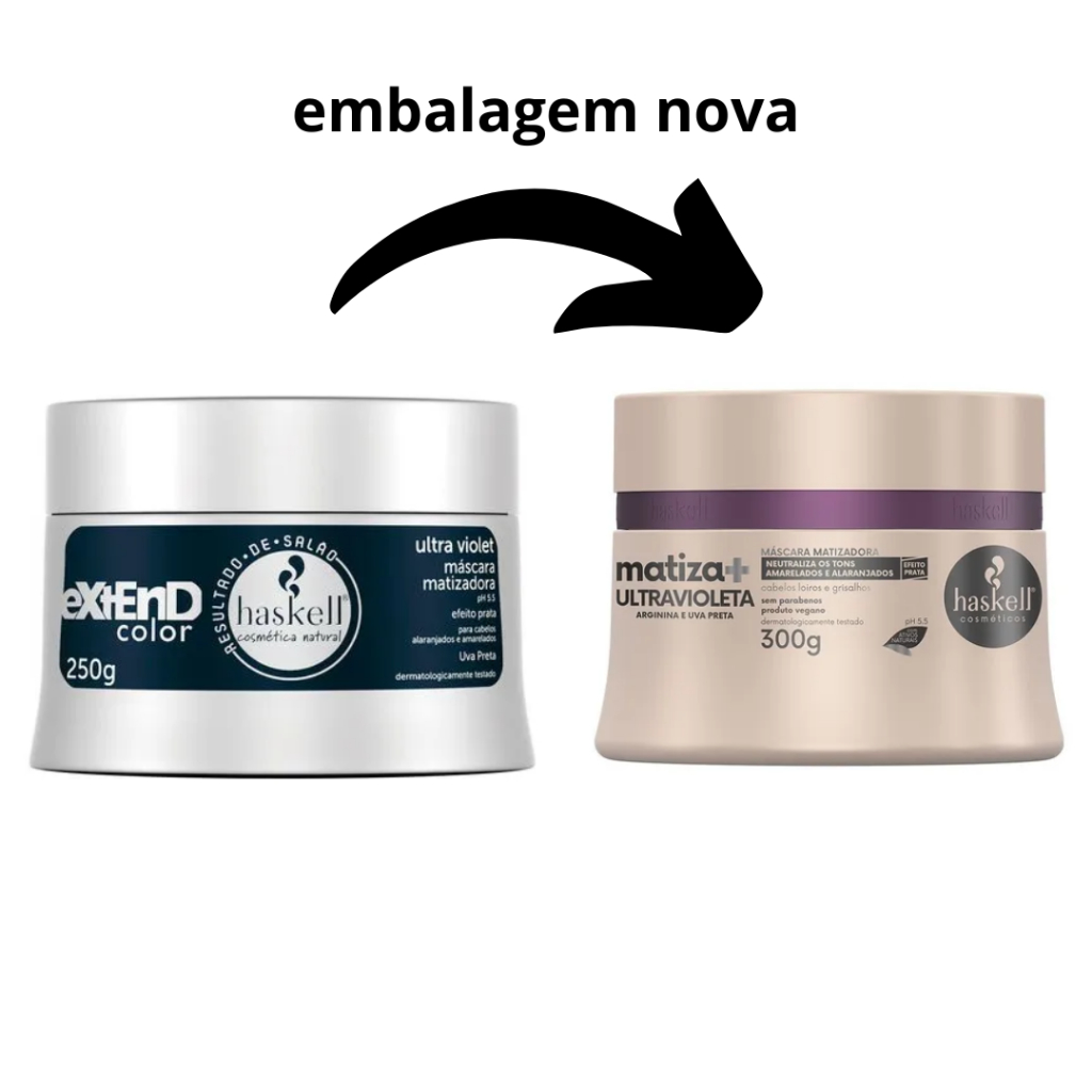 Máscara Matizadora  Haskell Ultra Violet Extend Color 300g