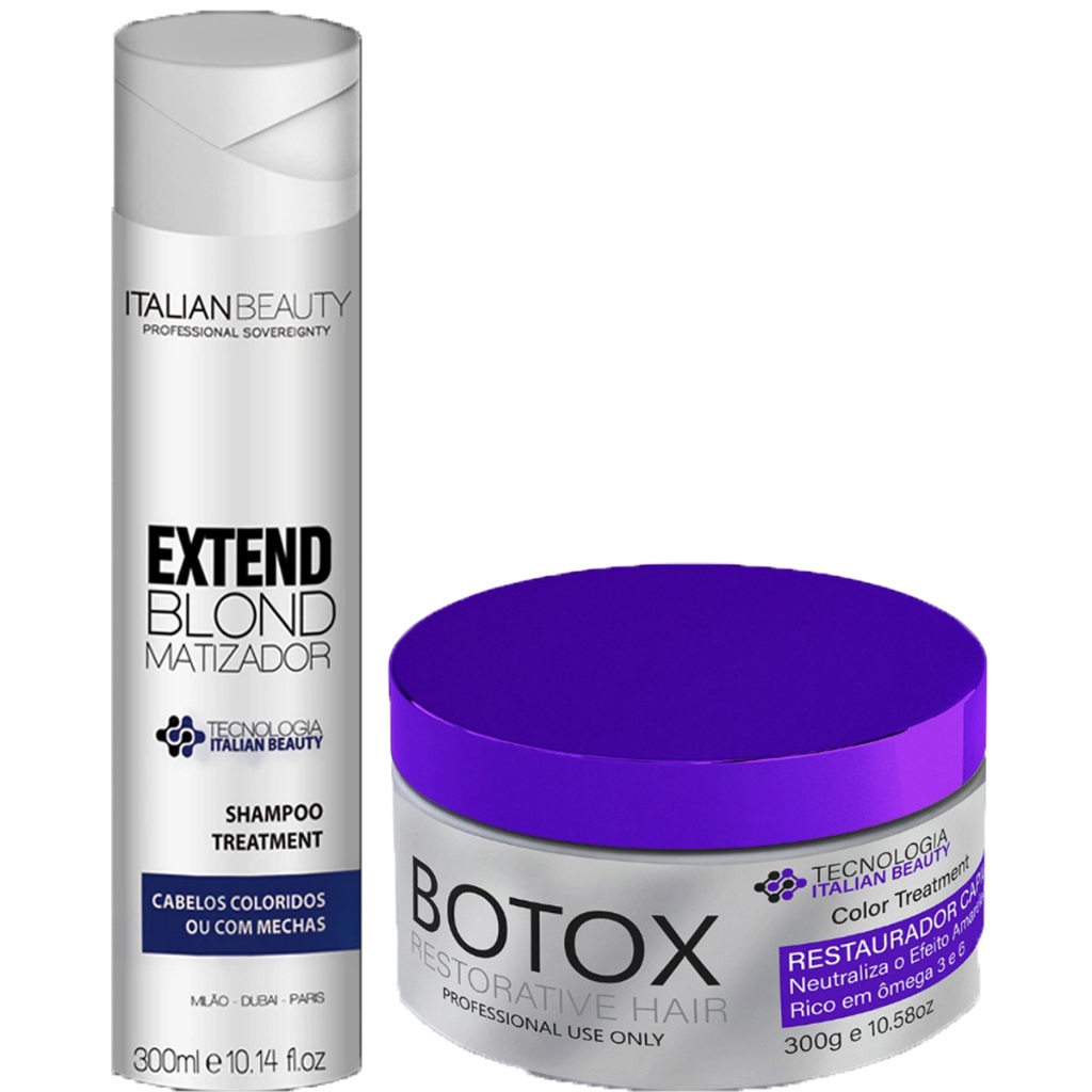 Kit Alisamento Italian Beauty Extend Blond Selagem Loiras