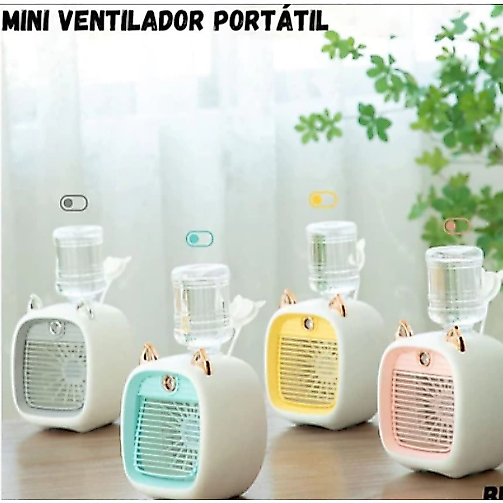 Mini ventilador portátil  para desktop, casa, escritório, mesa recarregável 1200mAh-002