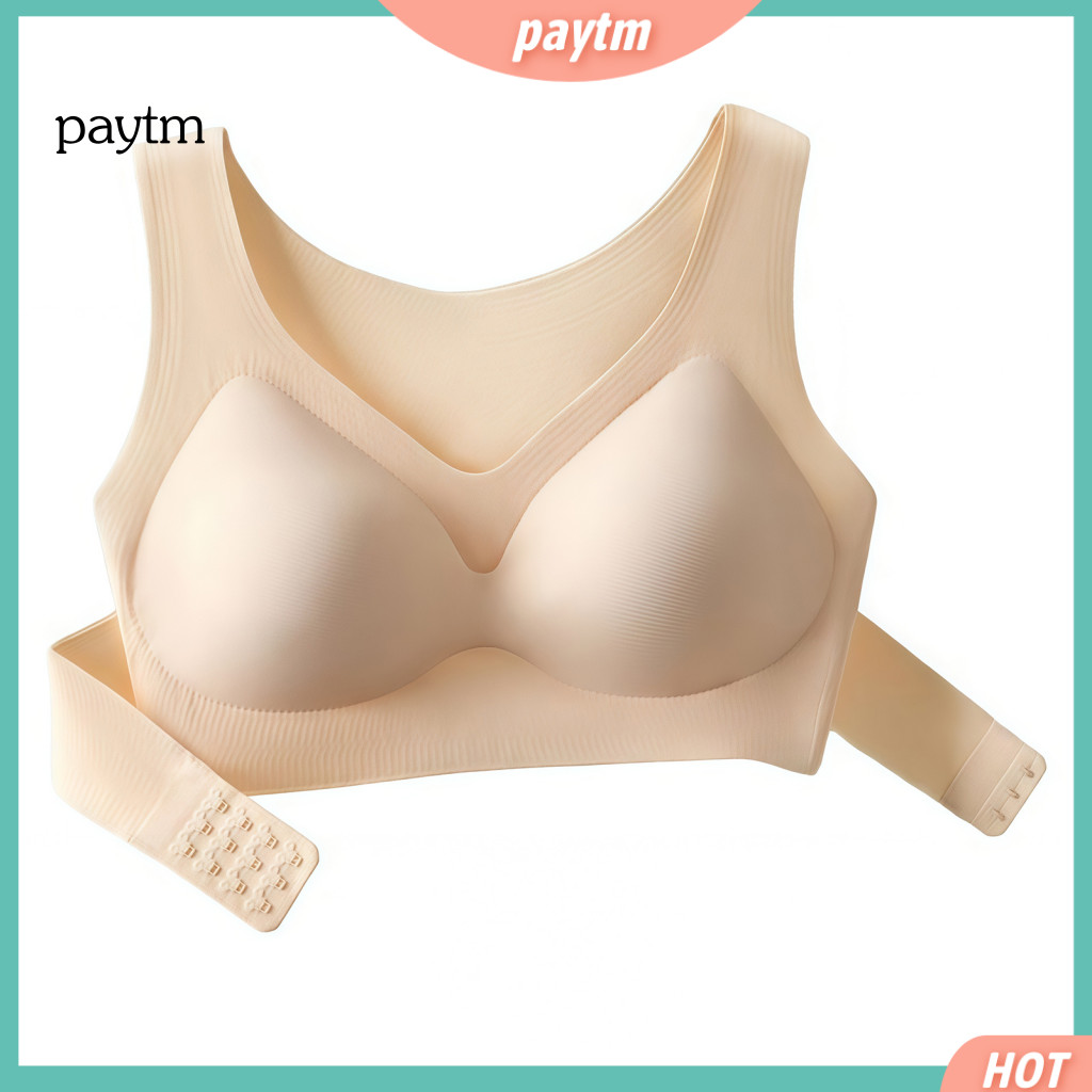 Lightweight Women Bra Push Up Women’s Front Closure Wireless Push-up Bralette with Full Back Support No Underwire Post