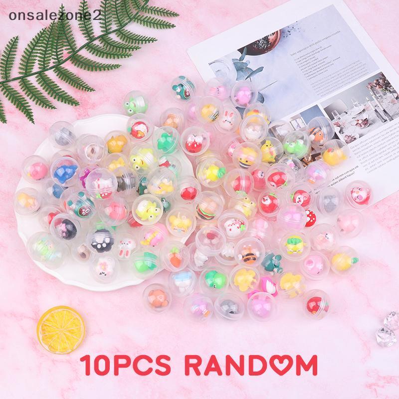 ONS 10 Pçs 32mm Crianças Mini Pequenos Animais Brinquedos Engraçado Pet Bola Ovo Cápsula Para Máquina De Venda Automátic
