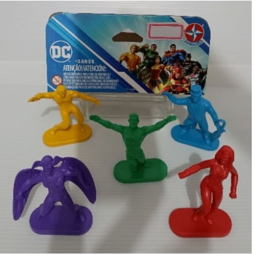 Bonecos DC Super Heroes com 10 Figuras 7cm - Estrela Gulliver Pack 01 E Pack 02