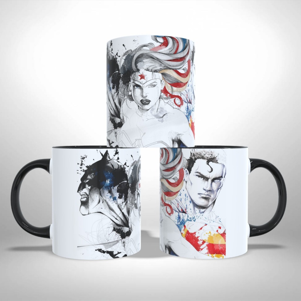 Caneca Personalizada DC Heroes Presente Criativo