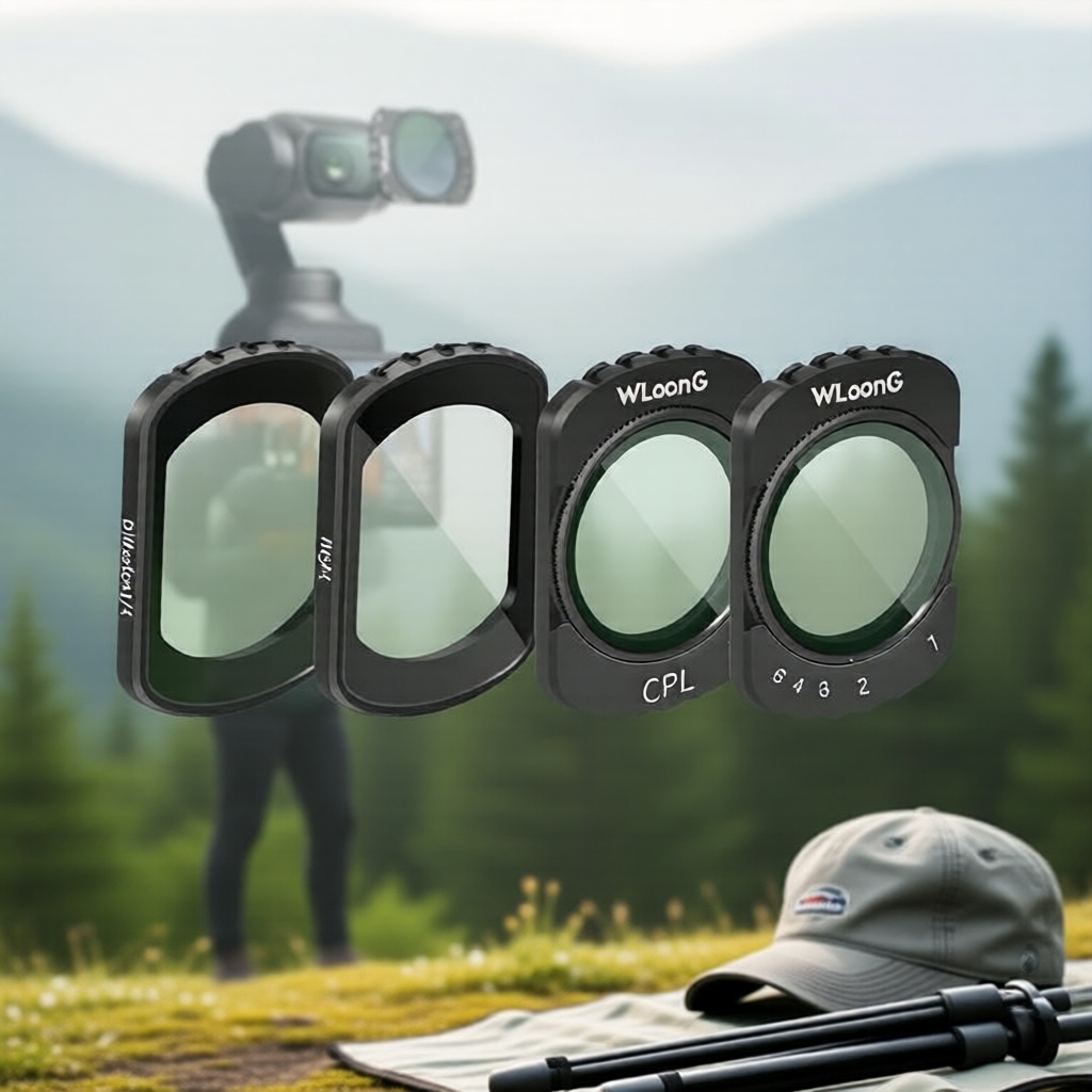 Filtro DJI Osmo Pocket 3/4 para Festivais e Casamentos | Vlogs Esportivos ao Ar Livre e Viagem de Férias