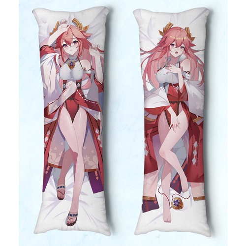 Fronha dakimakura Genshin Impact Yaemiko 01 Vários Tamanhos