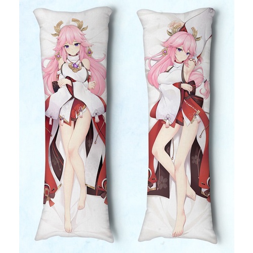 Fronha dakimakura Genshin Impact Yaemiko 05 Vários Tamanhos