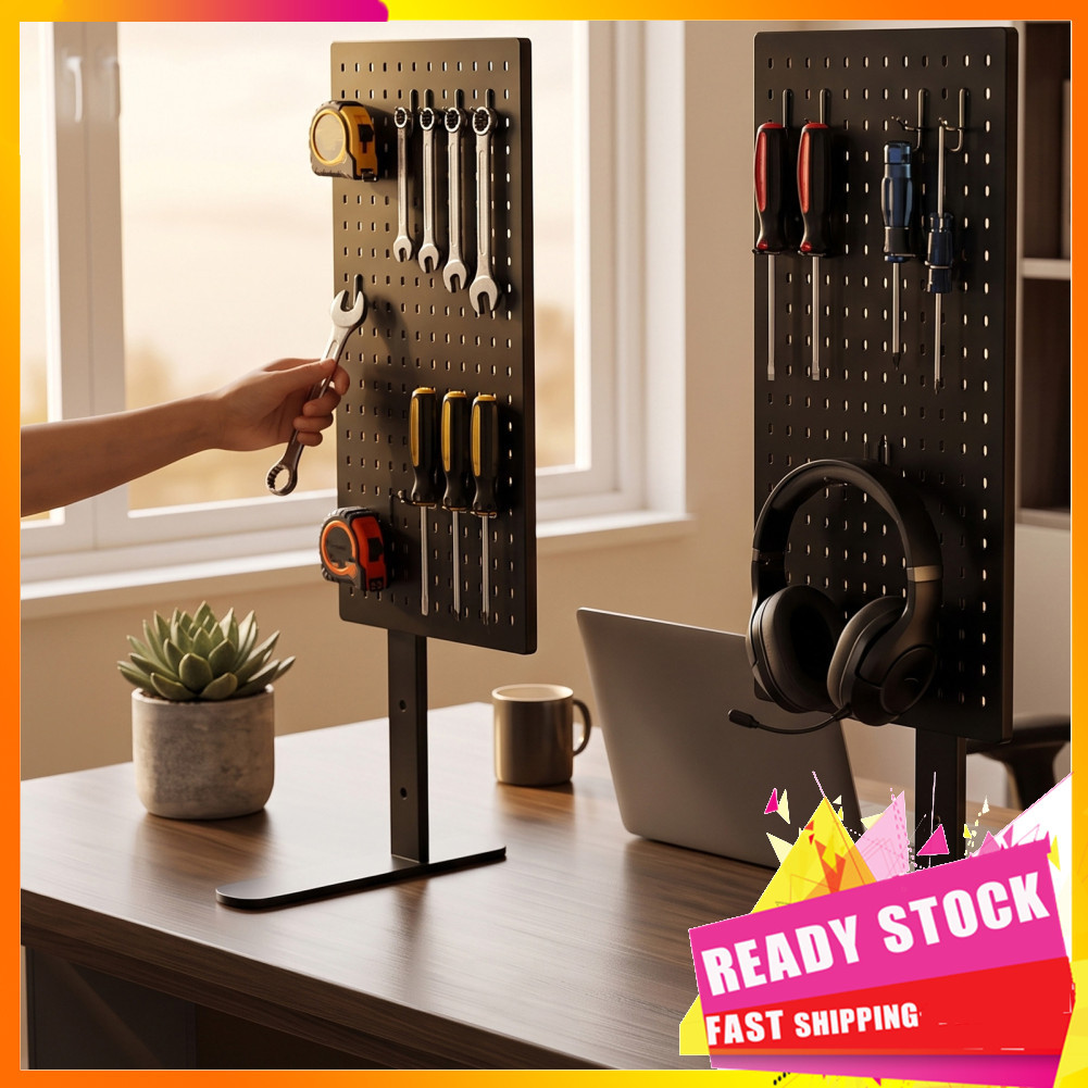 Hbhbhbhbb Fafeicy Desk Pegboard Mount Suporte de ferro fundido em forma de T para 2 pacotes