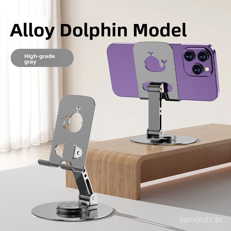 Suporte Para Mesa , Celular E tablet-De metal Giratório De 360 Graus