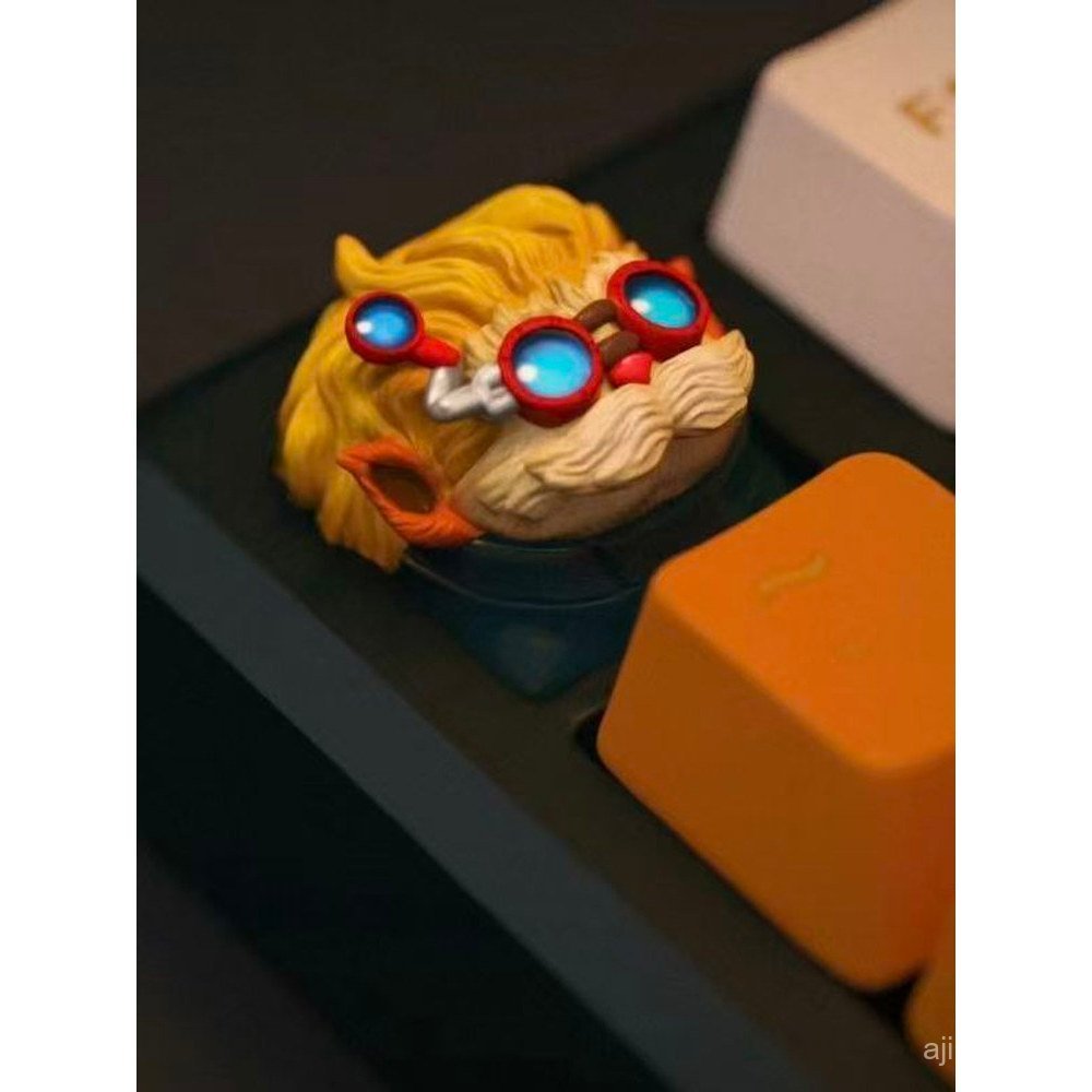 Daimond Inventor Material War Hero Resin Keycap Mecânico Preto Personalizado Grid Dual-City Alliance DLMZ