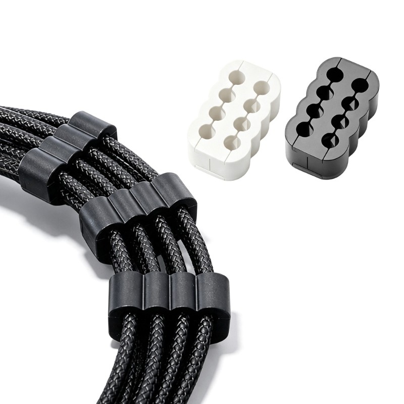 Conjunto Guia Fio PC 8 Pinos Estone Suportes Roteamento ABS Para Pentes Caixa Limpeza