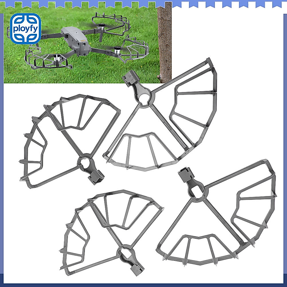 Ployfy-br Drone Propeller Guard Protetor Semi Fechado Profissional ABS Cinza para Iniciantes Fotografia ao Ar Livre