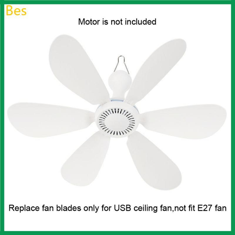 Bes 3 6pcs ABS Componentes Ventilador Alternativos Para Folha Suspenso USB 22mm Link Folhas Brancas