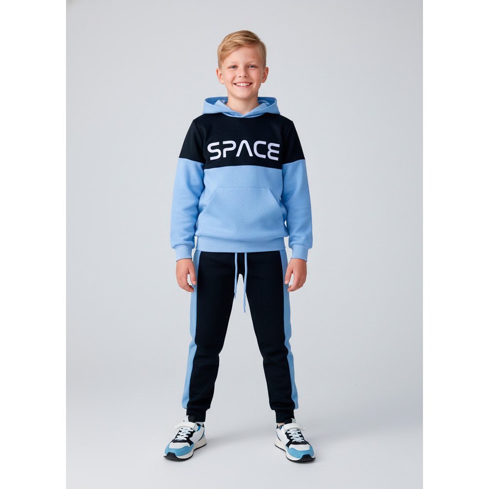 Conjunto Infantil Menino Moletom Space Azul Bebê 0689 - Keki Boys