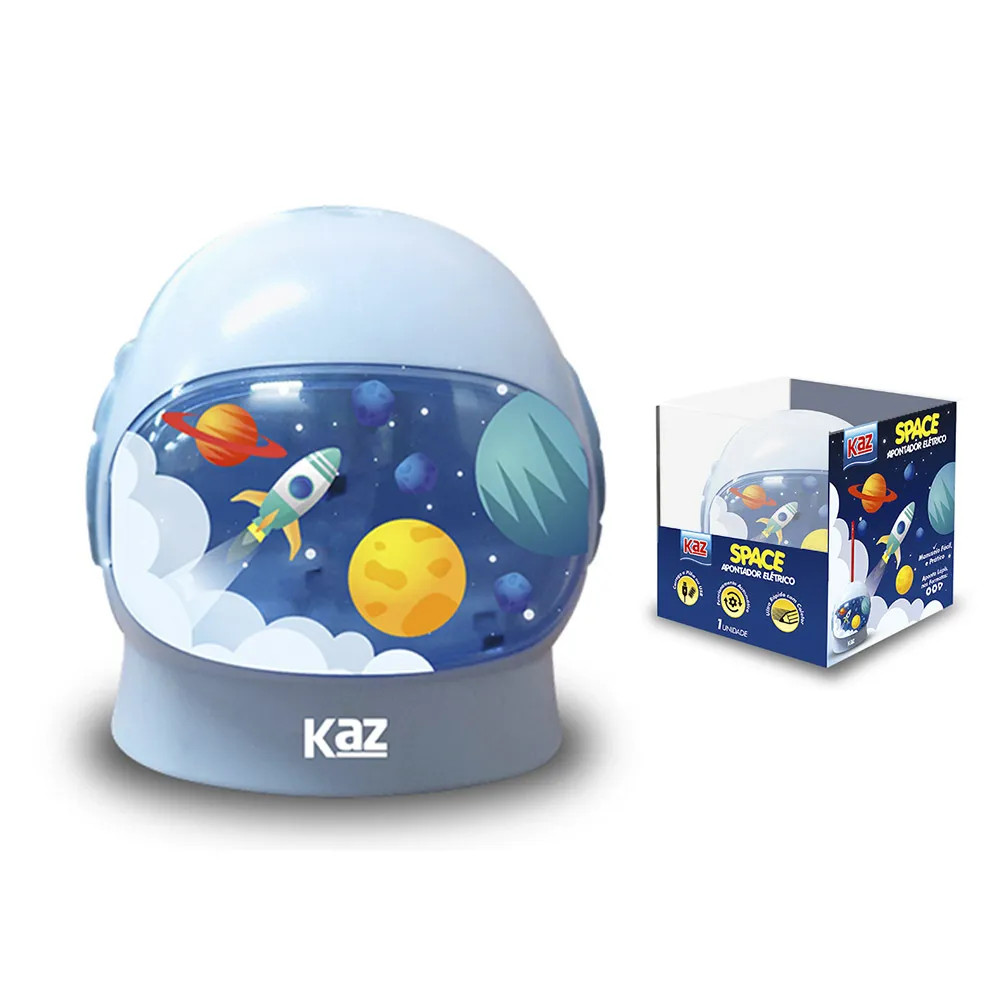 Apontador de Mesa Automatico Eletrico Space - Azul
