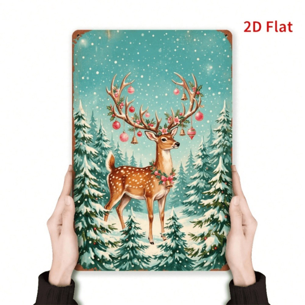 CIFbuy Deer Arrival Vintage Metal Sign 12x8 Polegadas Decoração De Parede Presente
