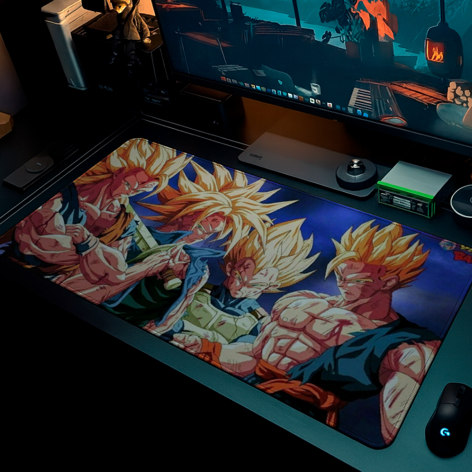 Mouse Pad Gamer Animes Grande Personalizado Varias Estampas RGB Apoio Exclusivo Confortável Para Escritório e PC