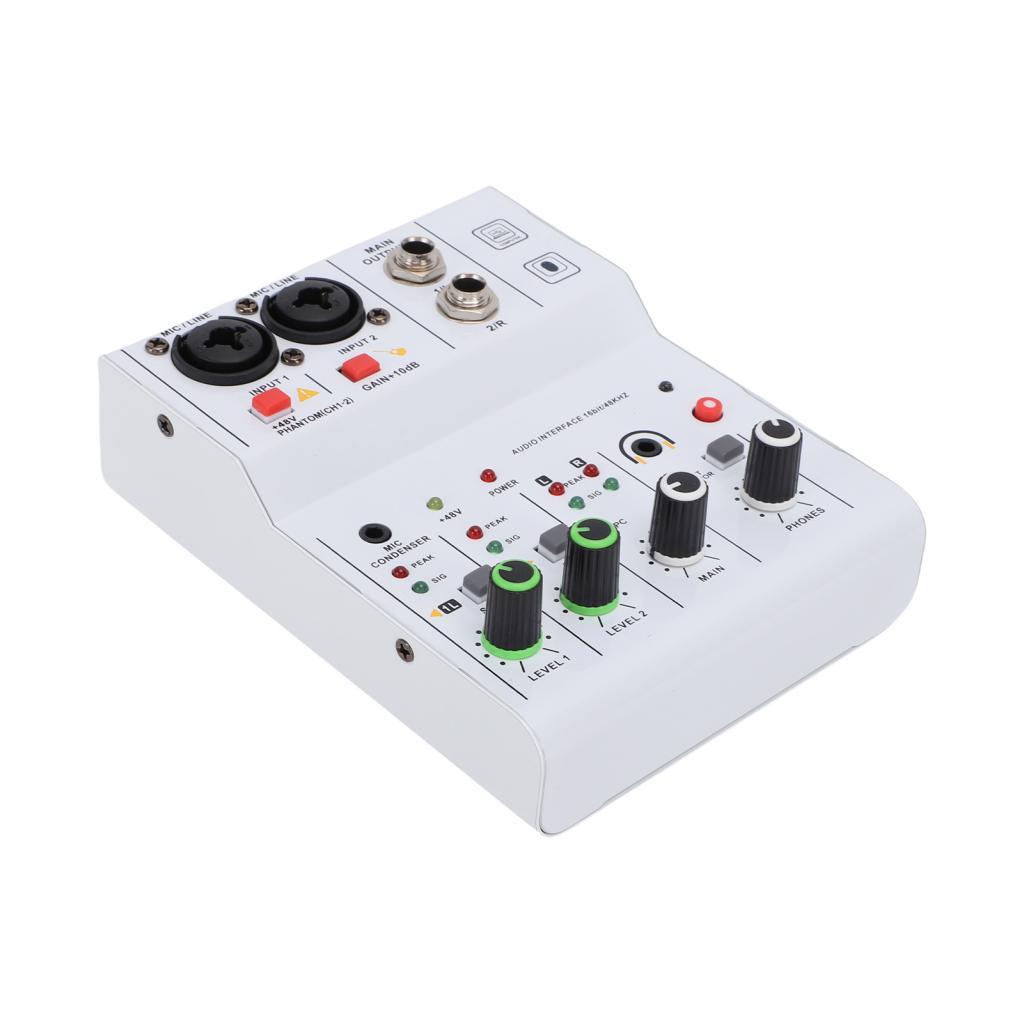 nicethings1-BR Hosioe 2 canais MultiScenario Sound Mixer DJ Controller com comutação de modo flexível para gravação de