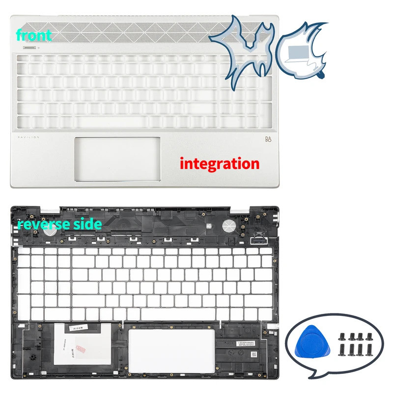 Novo Apoio Para As Mãos/Inferior Pavilion 15-CW CS TPN-Q208 Capa Superior Peças De Laptop Substituição Prata 15.6 Polega