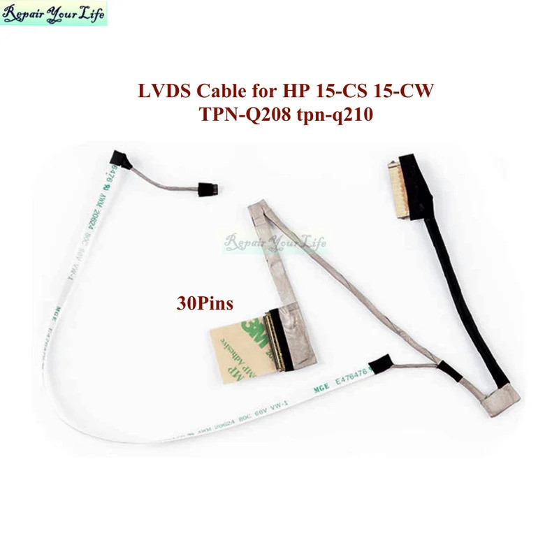 Novo Cabo de Câmera G7B FHD LCD LVDS EDP para HP Pavilion 15-CS 15-CW TPN-Q208 Q210 DD0G7BLC021 DD0G7BLC000 Conector de