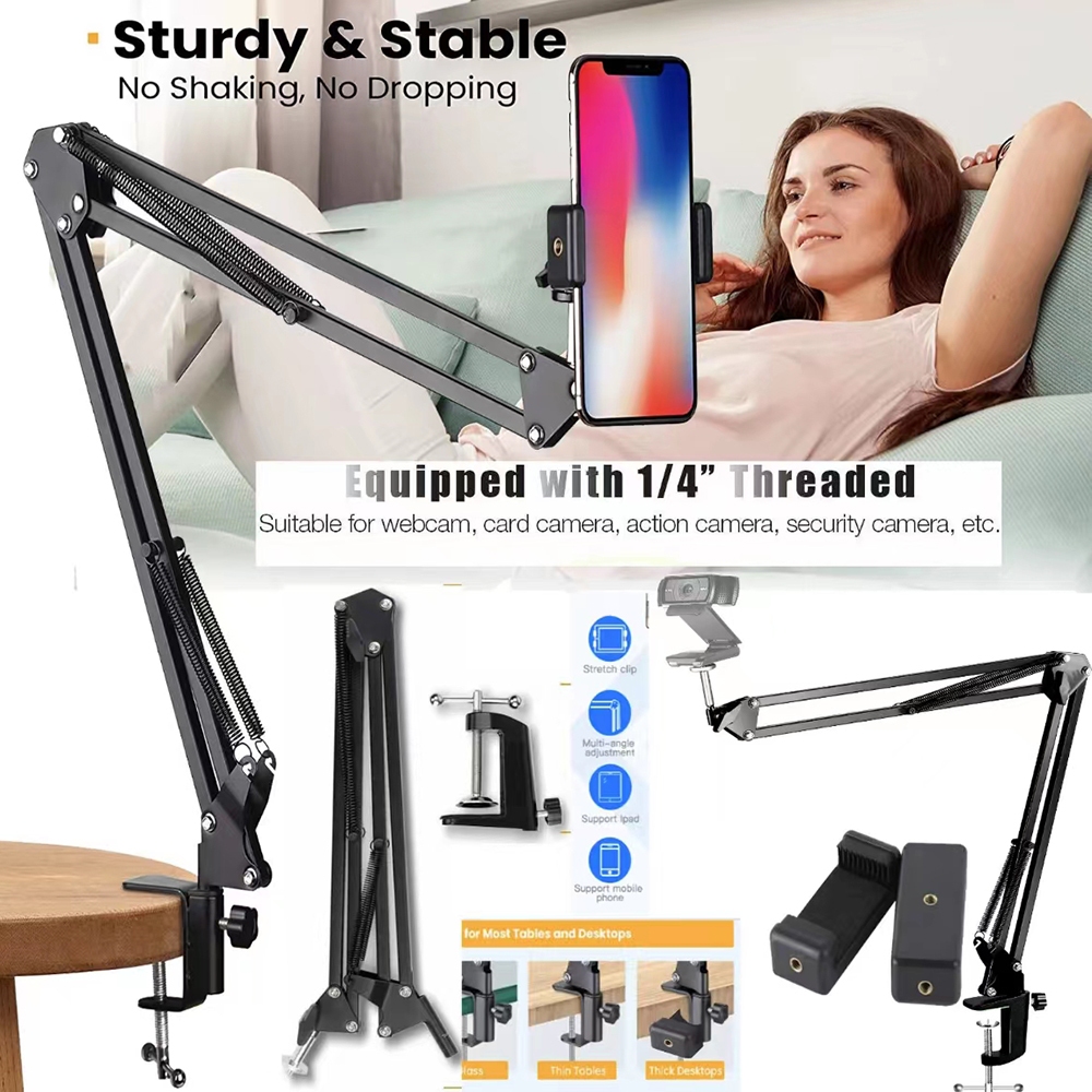 Multi-Funcional cantilever Suporte Do Telefone Celular tablet Projetor Microfone De Cabeceira desktop Tiro Ao Vivo Multi