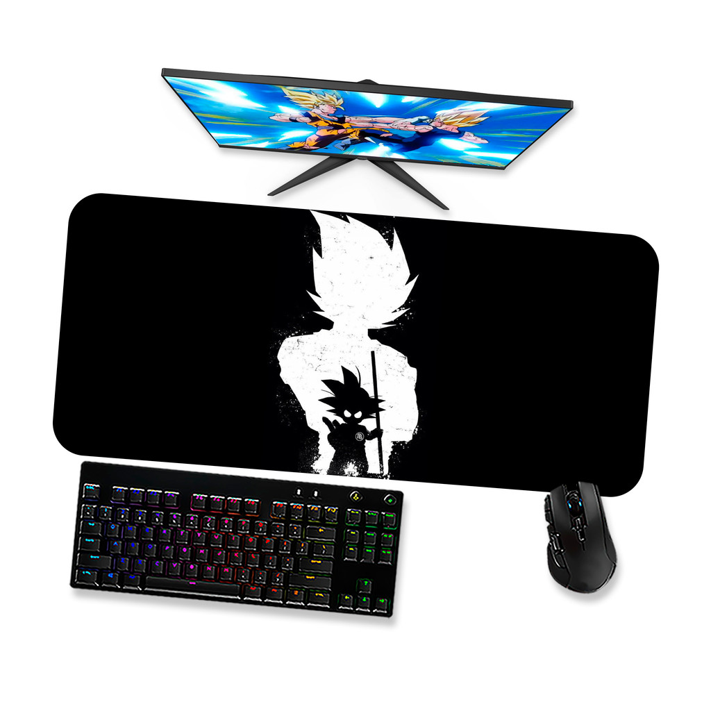 Mouse Pad Gamer Grande  DRAGON BALL GOKU CRIANÇA 2  90x40 80x40 60x40 70x30 45x40