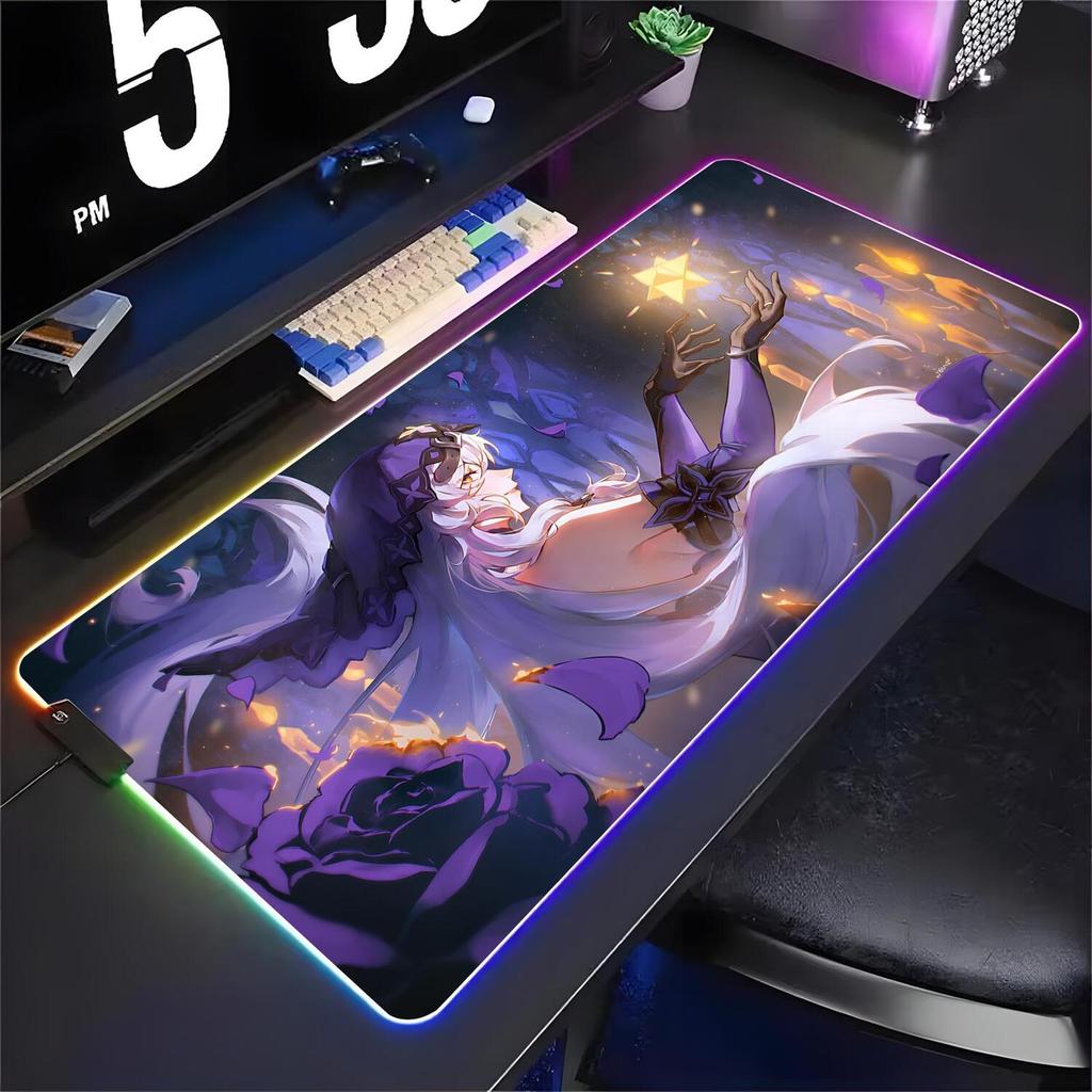 Star Ferroviário Cisne Preto XXL RGB Gaming Mouse Pad Grande Mousepad Teclado Gamer Portátil Tapete De Mesa RGBMouse Est