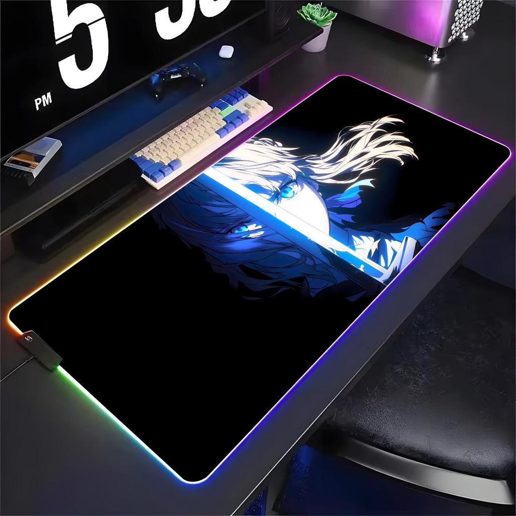 FateZero Sabre Mouse Pad XXL RGB Gaming Grande Mousepad Teclado Gamer Portátil Tapete De Mesa RGBMouse Esteiras