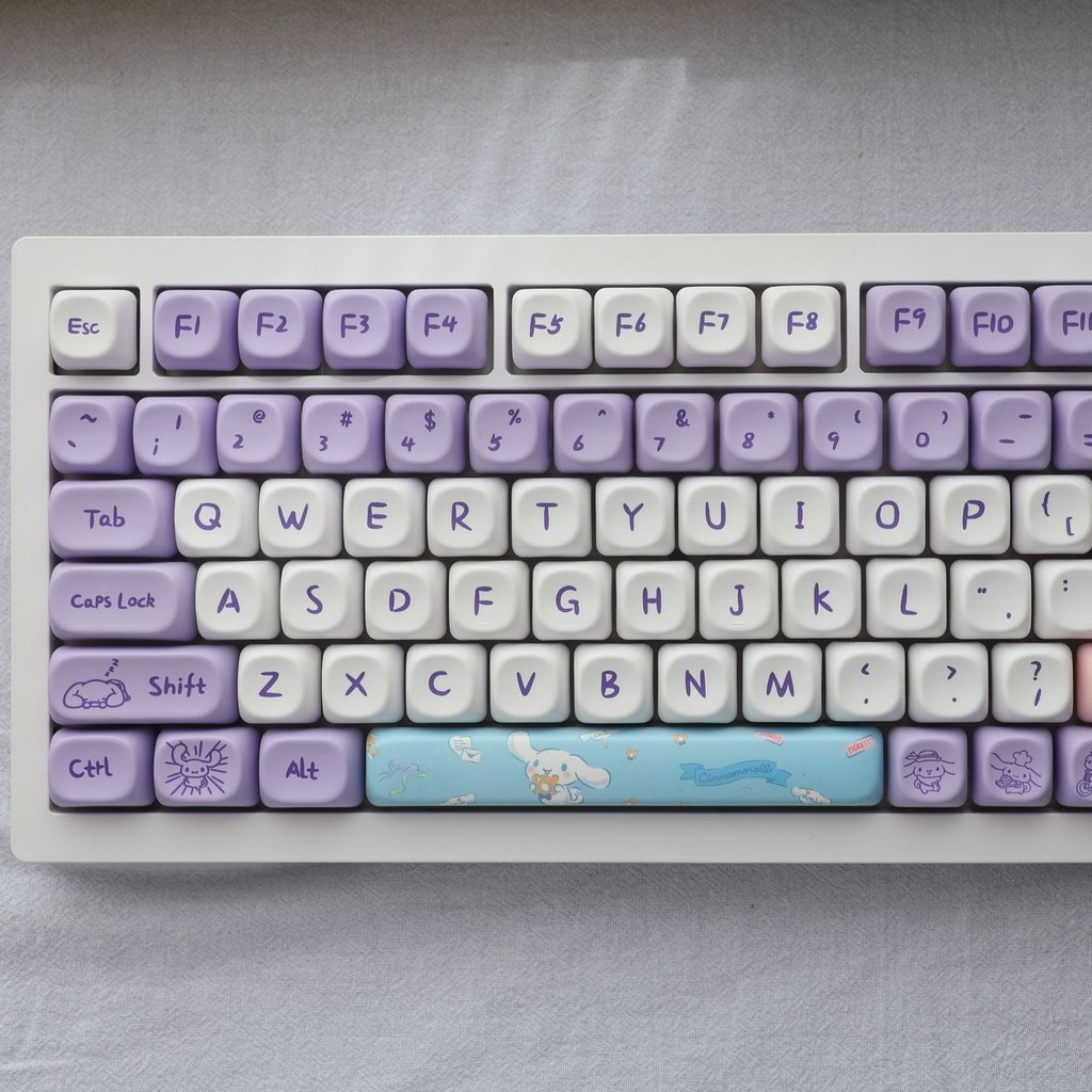 Conjunto De Teclas Cinnamoroll 143-Key MOA Profile Dye-Sub PBT