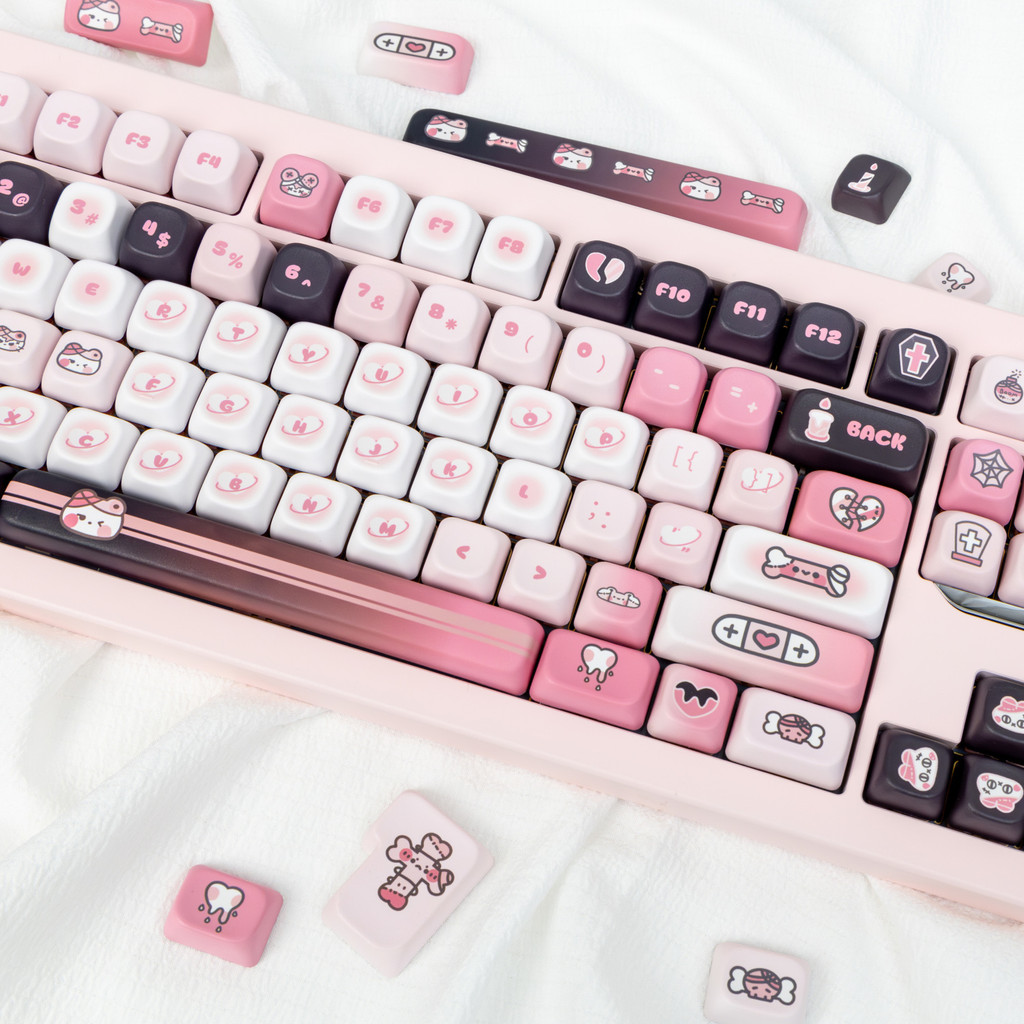 Conjunto De Teclas Night Cat FOA Profile Dye-Sub PBT 141-Key