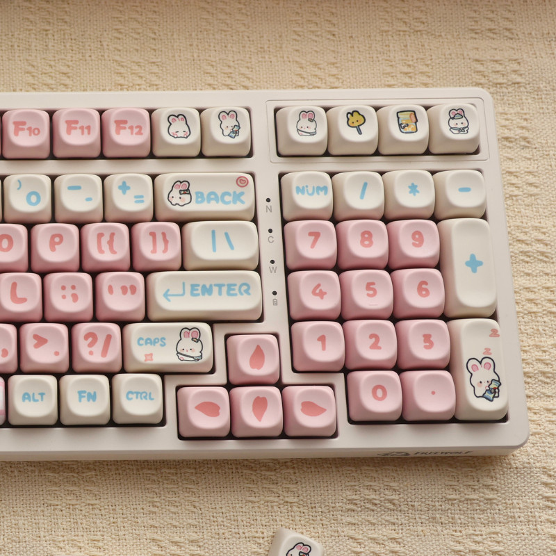 Conjunto De Teclas Snack bunny MOA Profile Dye-Sub PBT 143-Key