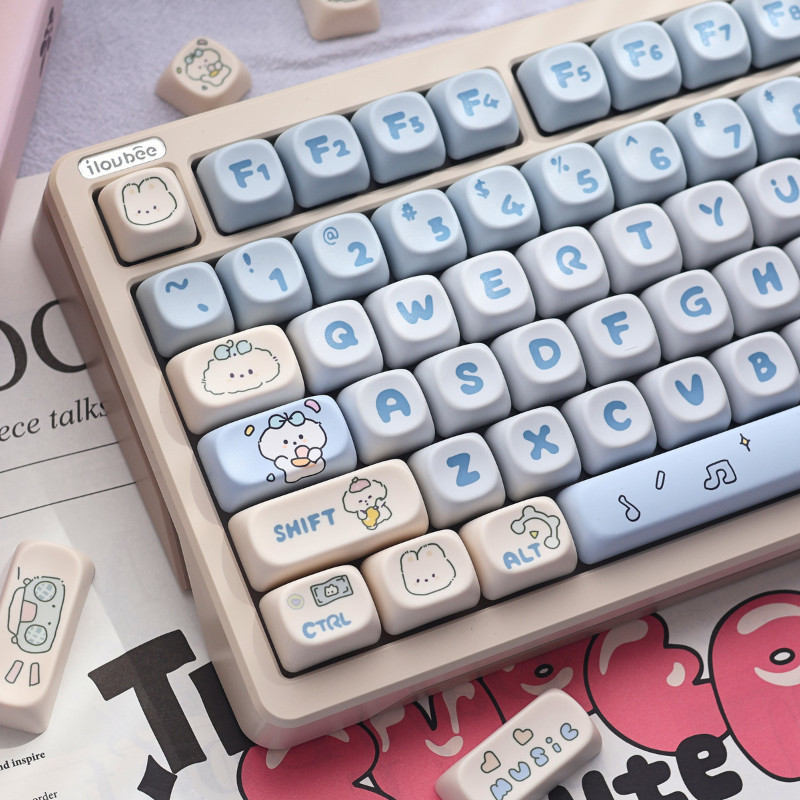 Conjunto De Teclas Band Dog MOA Profile Dye-Sub PBT 143-Key