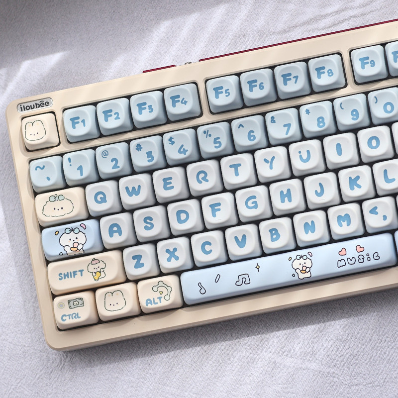 Conjunto De Teclas Band Dog MOA Profile Dye-Sub PBT 143-Key