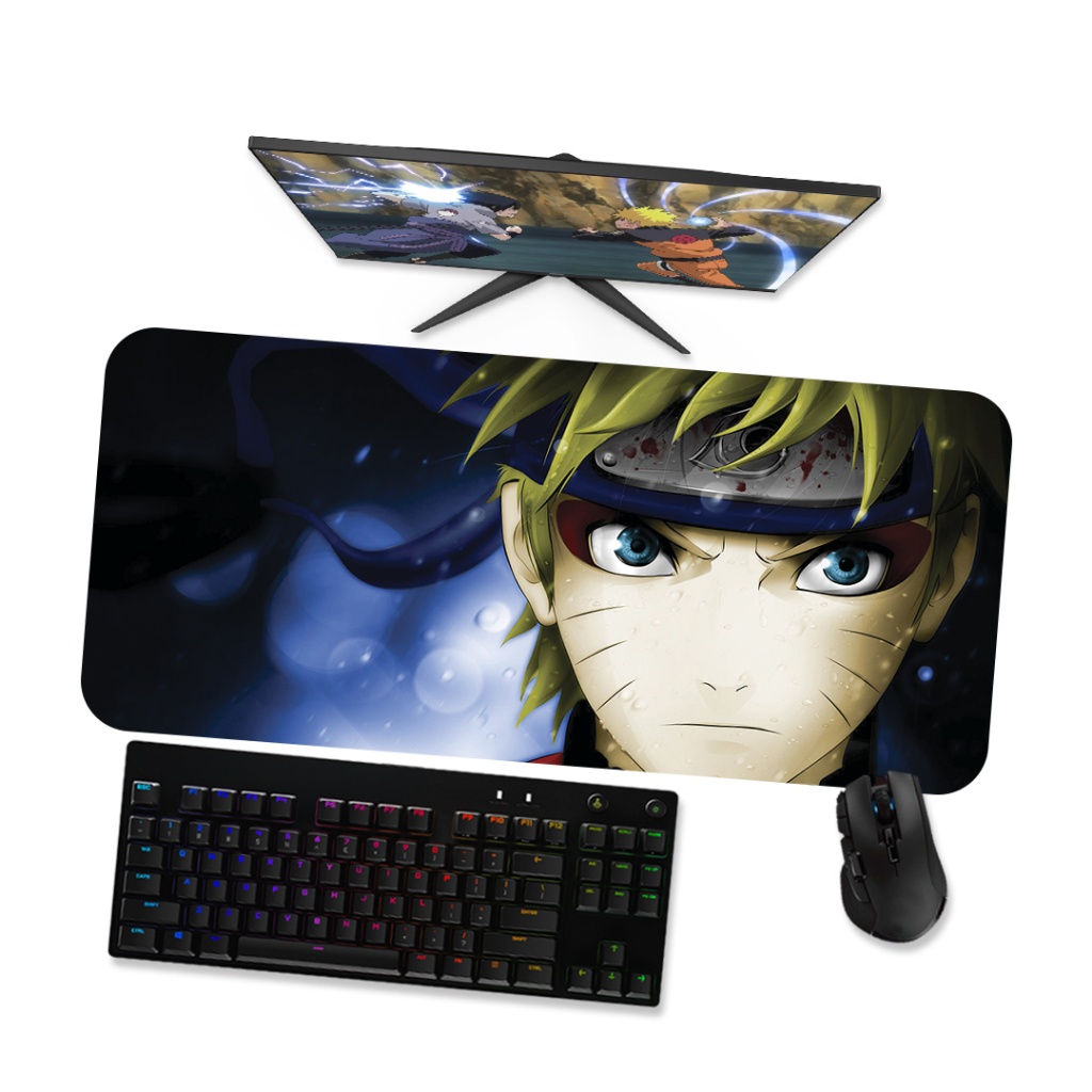 Mouse Pad Gamer Grande Naruto Modo Sennin Sábio 1 90x40 80x40 60x40 70x30 45x40