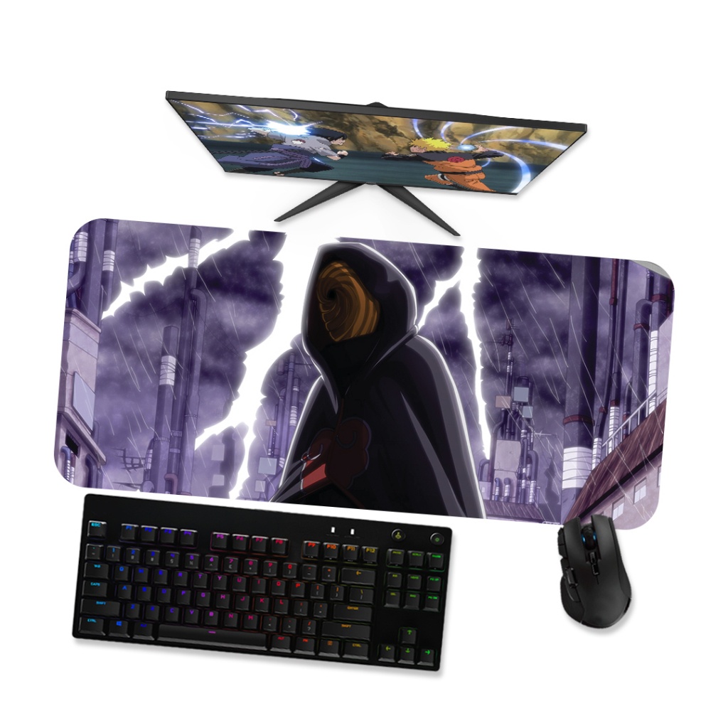Mouse Pad Gamer Grande Naruto  Obito Uchiha 3 90x40 80x40 60x40 70x30 45x40